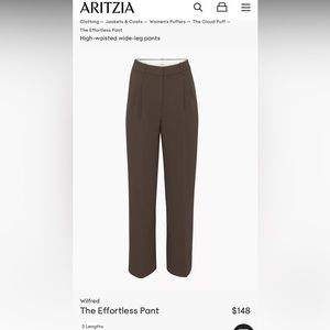 Aritzia Wilfred Effortless Pants Size 8